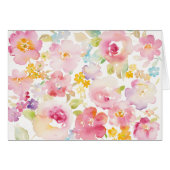 Midsummer | Watercolor Pink Floral (Front Horizontal)