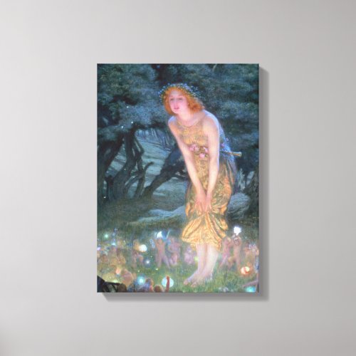 Midsummers Eve Fairies Canvas Print