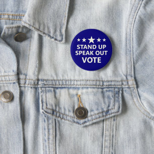 Midterm Elections 2026 Democrats Stand Up Vote Button