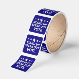 Midterm Elections 2026 Democrats Stand Up Vote Square Sticker