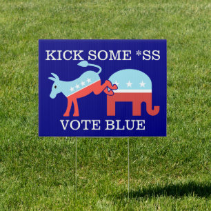 Midterms 2026 Democrats Kick Some *SS Sign