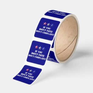 Midterms 2026 Promote Voting Blue Democrats Square Sticker