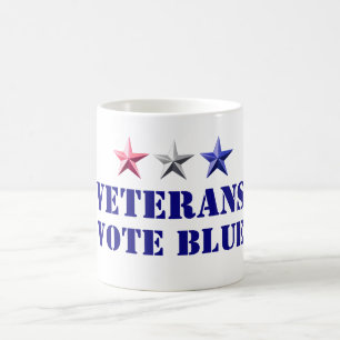 Midterms 2026 Veterans Vote Blue Democrats Coffee Mug