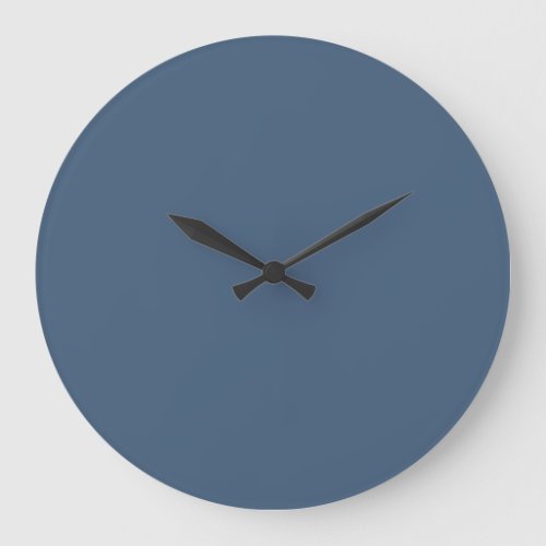 Midtone Blue Solid Color 2022 Popular Colour Large Clock