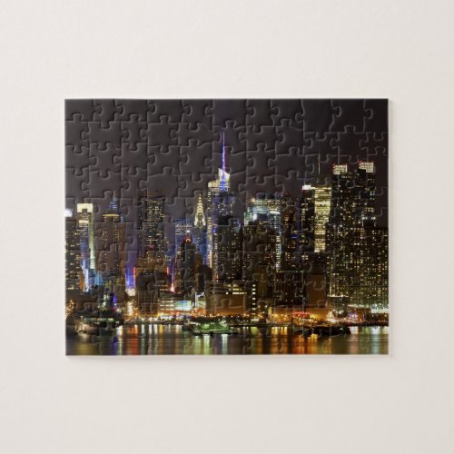 Midtown Manhattan as seen from Weehawken NJ Jigsaw Puzzle