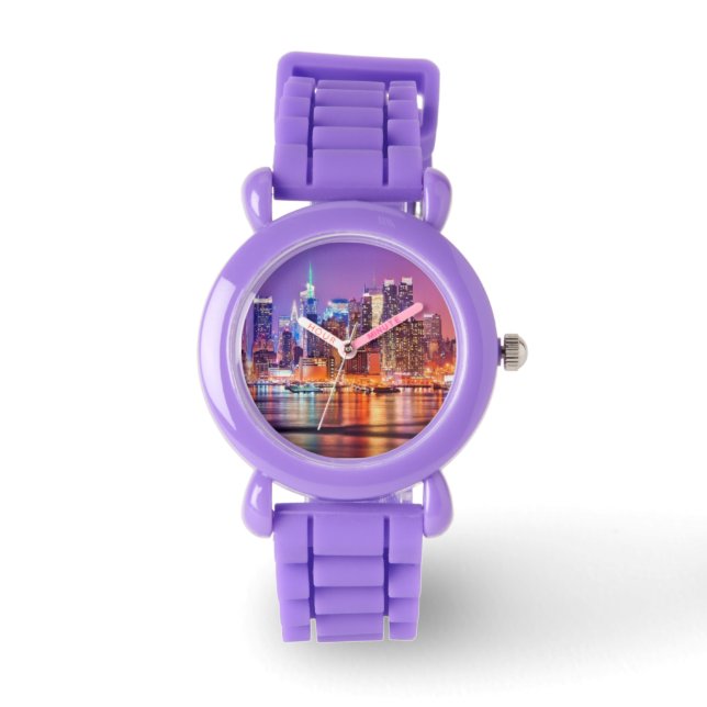 Midtown Manhattan at night with Empire Stae Watch (Front)