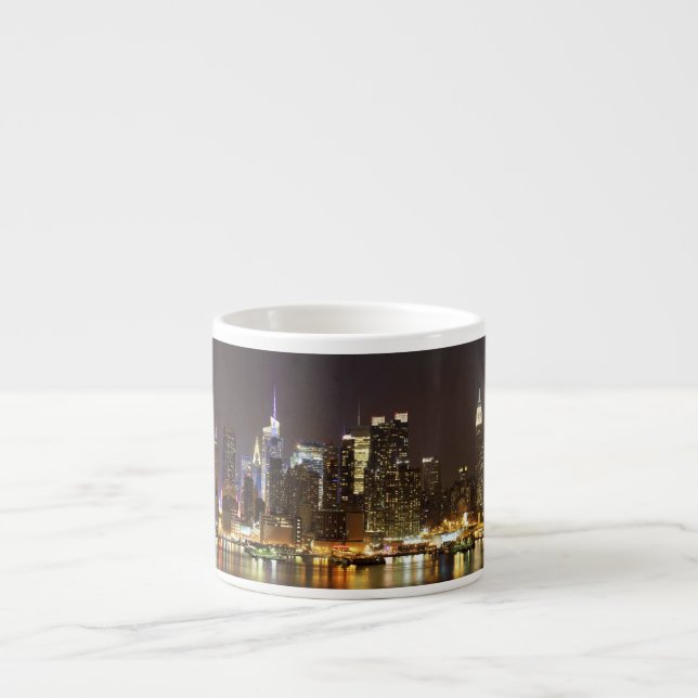 Midtown Manhattan seen from Weehawken New Jersey Espresso Cup (Front)