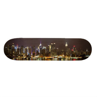 Midtown Manhattan seen from Weehawken New Jersey Skateboard Deck
