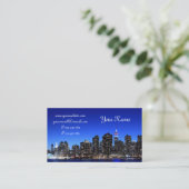 Midtown Manhattan Skyline, New York City Business Card (Standing Front)