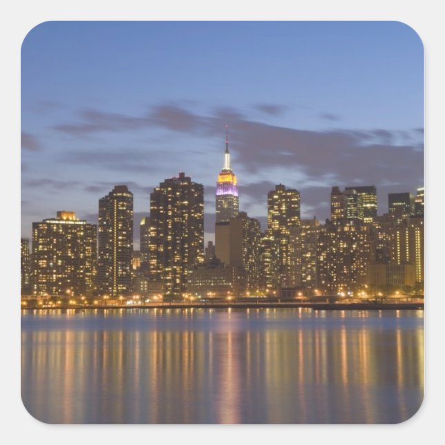 Midtown Manhattan Square Sticker (Front)