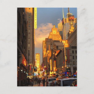 Midtown Sunset New York City NYC Photo Postcard