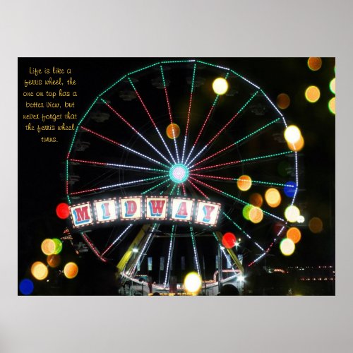 Midway Ferris Wheel Poster