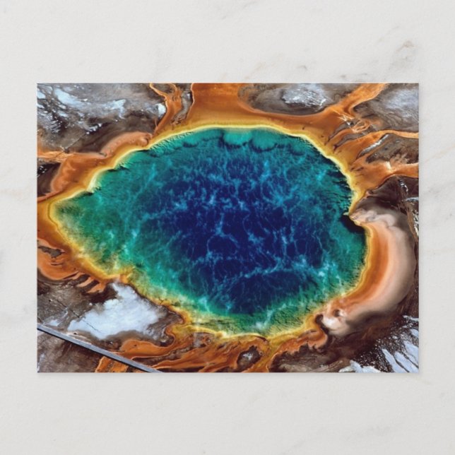 Midway Geyser, Yellowstone, Wyoming Postcard (Front)
