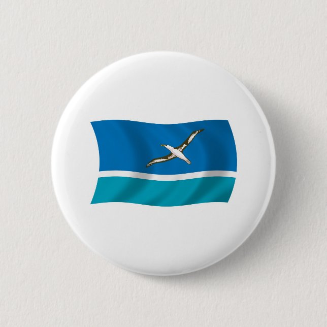 Midway Island Flag Button (Front)