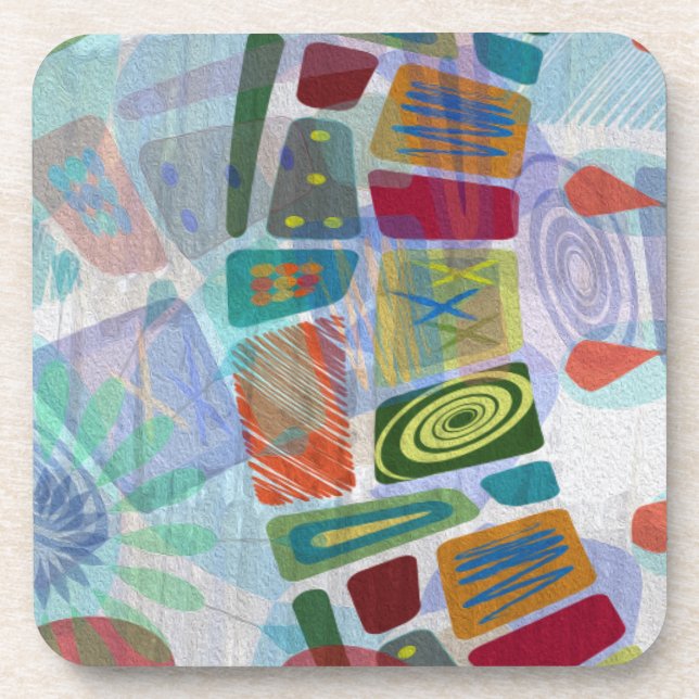 Midway Panels III Drink Coaster (Front)