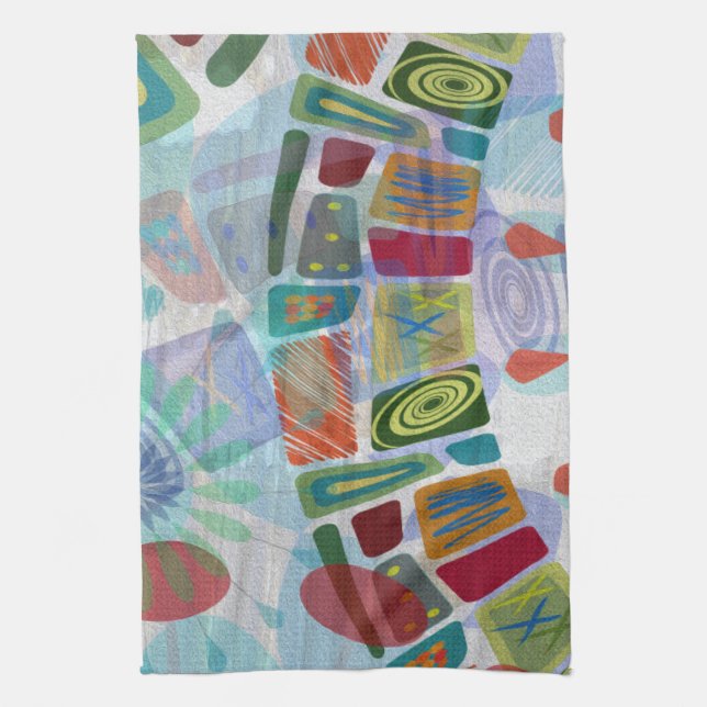 Midway Panels III Kitchen Towel (Vertical)