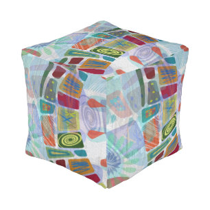 Midway Panels III Pouf