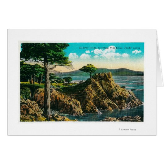 Midway Point on Seventeen Mile Drive Cards (Front Horizontal)