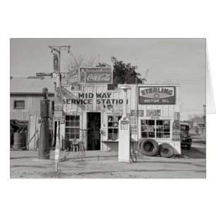 Midway Service Station, 1939 Cards