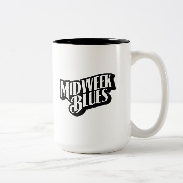 Midweek Blues logo 15 oz Two-Tone Mug (Right)