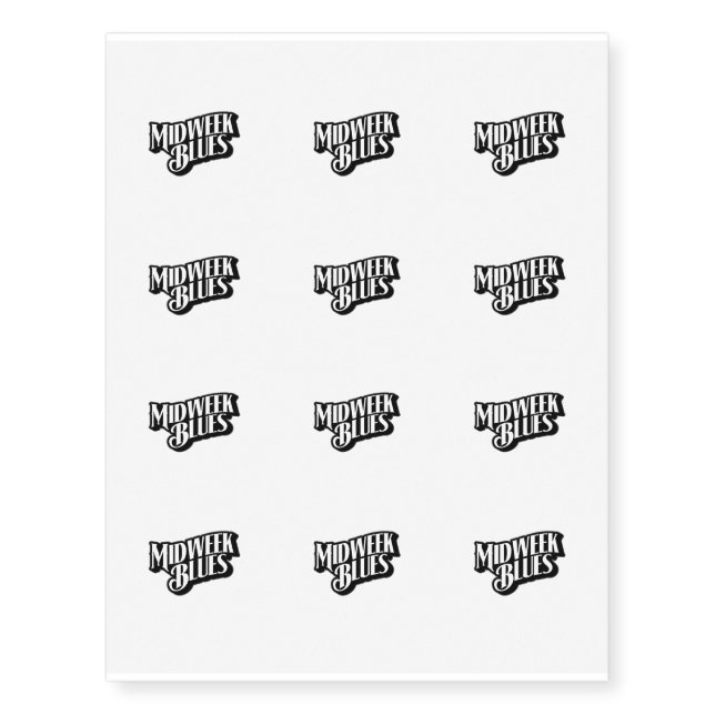Midweek Blues Logo Tattoos (Front)