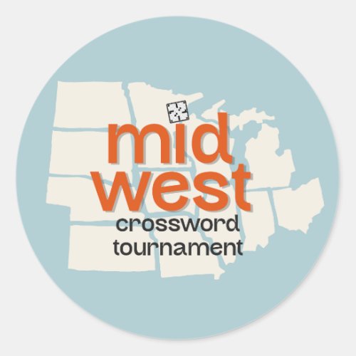 Midwest Crossword Tournament Stickers