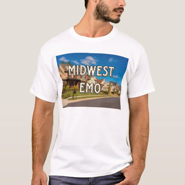 Midwest Emo Poster T-Shirt (Front)