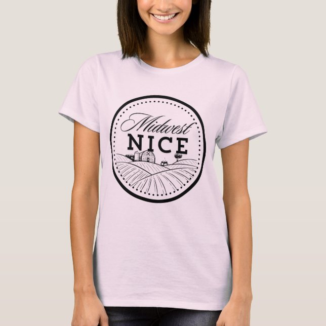 Midwest Nice Women's tee (Front)