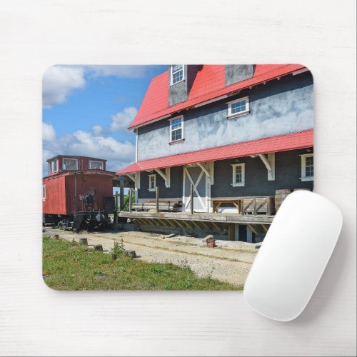 Midwest Rail Depot With Barrels Mouse Pad