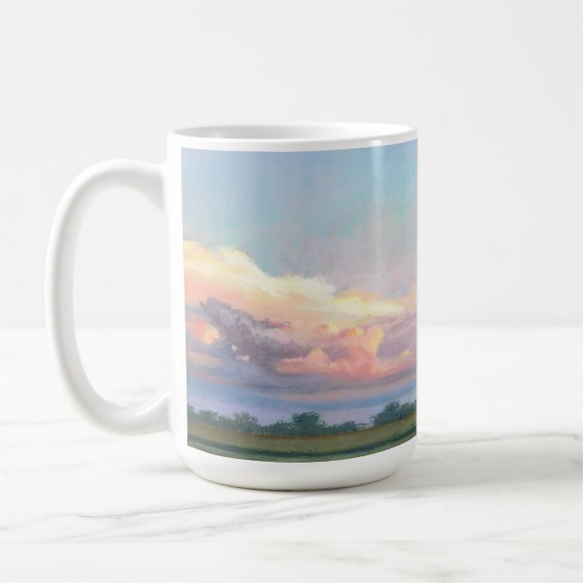 Midwest sunset painting mug by Mandy Roeing (Left)