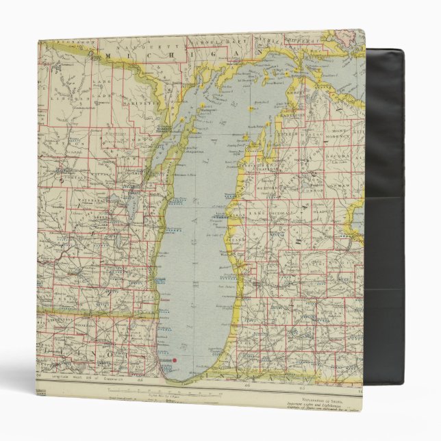 Midwest United States 3 Ring Binder (Front/Inside)