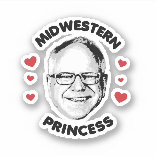 Midwestern Princess Sticker (Front)