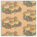 Midwestern Tater Tot Hotdish Casserole Minnesota Fabric