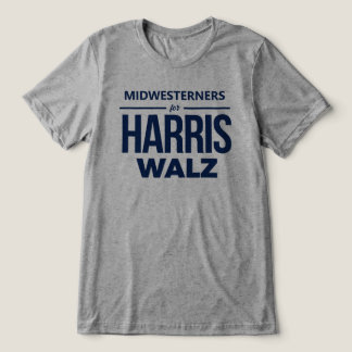Midwesterners for Harris Walz Tri-Blend Shirt
