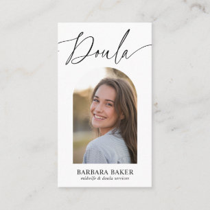 Midwife Birth Postpartum  Doula Photo QR CODE  Business Card