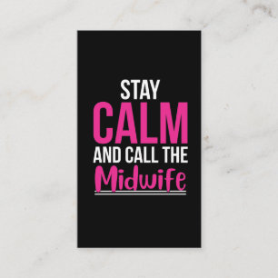 Midwife Call Funny Baby Deliver Doula Business Card