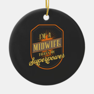 Midwife Ceramic Ornament