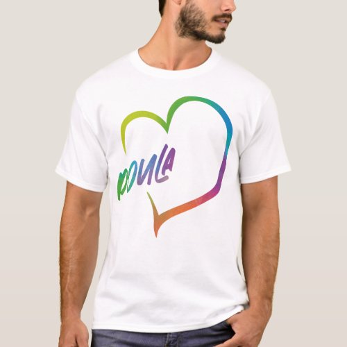 Midwife Doula Heart Heart T_Shirt