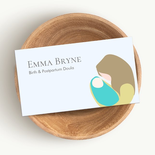 Midwife Doula Holding Baby Business Card (Creator Uploaded)