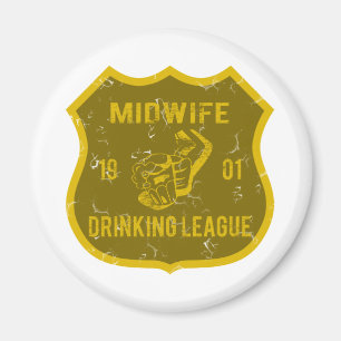 Midwife Drinking League Magnet