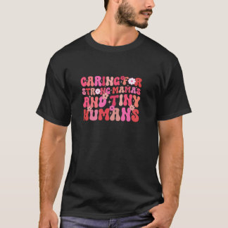 Midwife Groovy Doula future nurse Labor and Delive T-Shirt