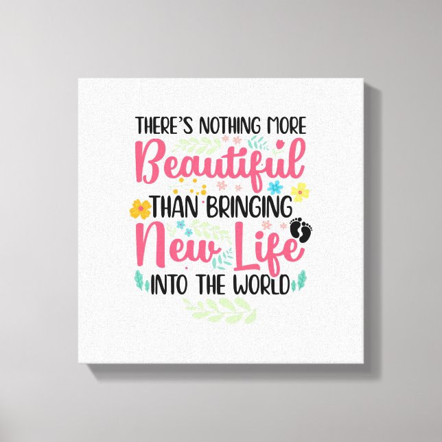 Midwife Midwives Doula Obstetrician Midwifery Job Canvas Print (Front)