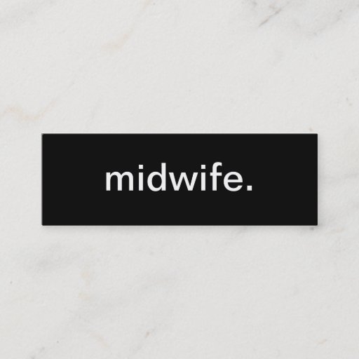 Customizable Midwife Nurse Business Card