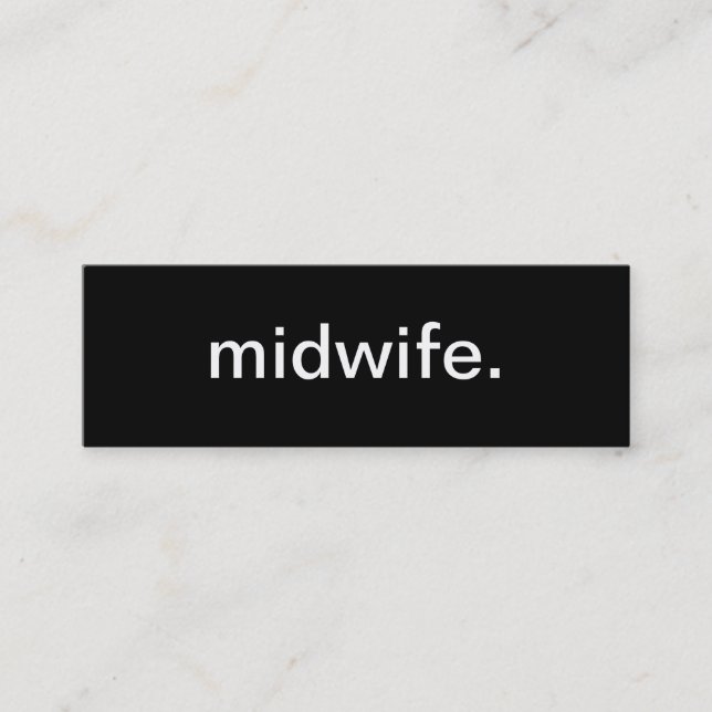 Midwife Nurse Business Card (Front)