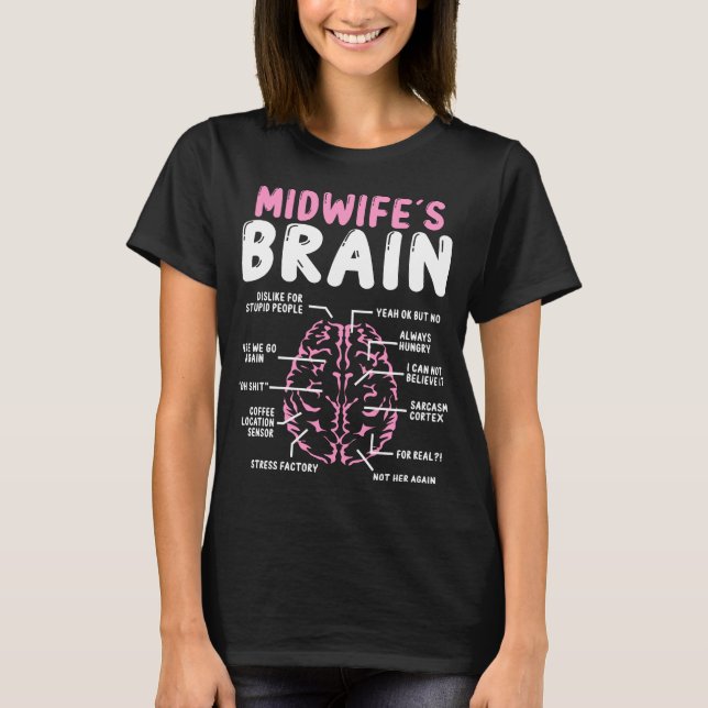 Midwife  Obstetric Nurse Accessoires Midwifery T-Shirt (Front)