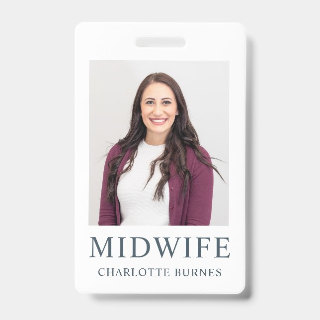 Midwife Photo Badge (Front)