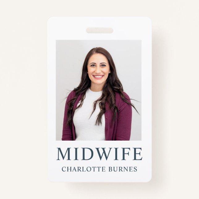 Midwife Photo Badge (Front)