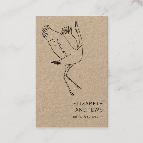 midwife simple modern business card