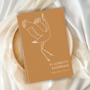 midwife, simple modern business card