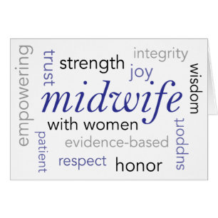 midwife word cloud cards